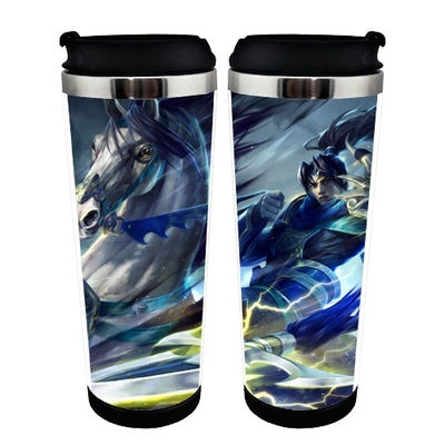 Anime League of Legends LoL Jinx Cup Stainless Steel 400ml Coffee Tea Cup LoL Beer Stein Birthday Gifts Christmas Gifts