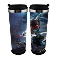 অ্যানিমে লীগ অফ লিজেন্ডস LoL জিনক্স কাপ স্টেইনলেস স্টিল 400ml কফি চা কাপ LoL বিয়ার স্টেইন জন্মদিনের উপহার ক্রিসমাস উপহার