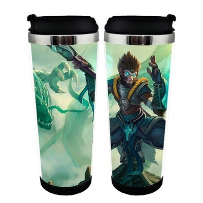 Anime League of Legends LoL Jinx Cup Stainless Steel 400ml Coffee Tea Cup LoL Beer Stein Birthday Gifts Christmas Gifts