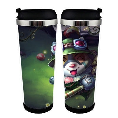 Anime League of Legends LoL Jinx Cup Stainless Steel 400ml Coffee Tea Cup LoL Beer Stein Birthday Gifts Christmas Gifts