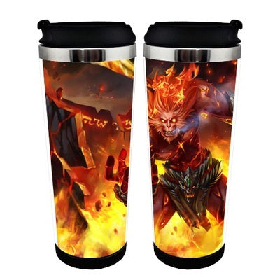 Anime League of Legends LoL Jinx Cup Stainless Steel 400ml Coffee Tea Cup LoL Beer Stein Birthday Gifts Christmas Gifts
