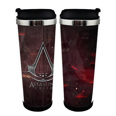 Assassins Creed Action Figure Cup Stainless Steel 400ml Coffee Tea Cup Assassins Creed  Beer Stein Birthday Gifts Christmas Gifts