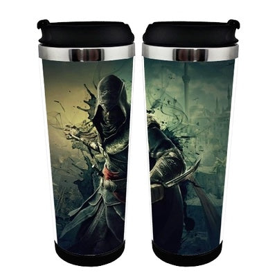 Assassins Creed Action Figure Cup Stainless Steel 400ml Coffee Tea Cup Assassins Creed  Beer Stein Birthday Gifts Christmas Gifts