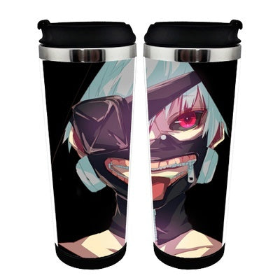 Tokyo Ghoul Action Figure Cup Stainless Steel 400ml Coffee Tea Cup Tokyo Ghoul Beer Stein Birthday Gifts Christmas Gifts