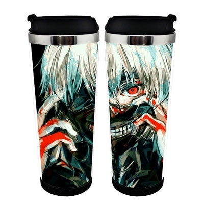 Tokyo Ghoul Action Figure Cup Stainless Steel 400ml Coffee Tea Cup Tokyo Ghoul Beer Stein Birthday Gifts Christmas Gifts