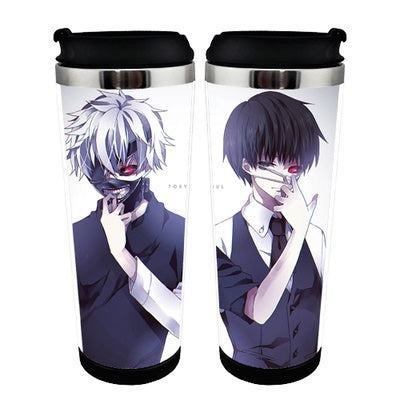 Tokyo Ghoul Action Figure Cup Stainless Steel 400ml Coffee Tea Cup Tokyo Ghoul Beer Stein Birthday Gifts Christmas Gifts