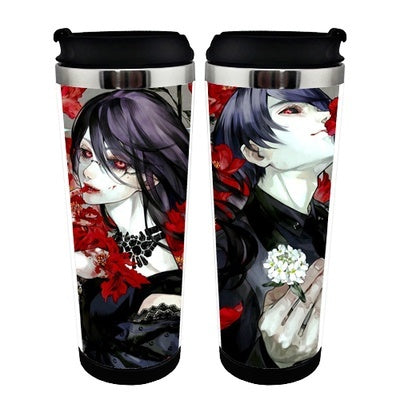 Tokyo Ghoul Action Figure Cup Stainless Steel 400ml Coffee Tea Cup Tokyo Ghoul Beer Stein Birthday Gifts Christmas Gifts