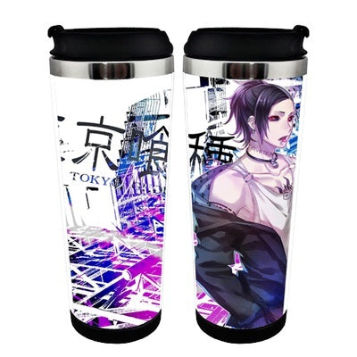 Tokyo Ghoul Action Figure Cup Stainless Steel 400ml Coffee Tea Cup Tokyo Ghoul Beer Stein Birthday Gifts Christmas Gifts