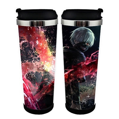 Tokyo Ghoul Action Figure Cup Stainless Steel 400ml Coffee Tea Cup Tokyo Ghoul Beer Stein Birthday Gifts Christmas Gifts