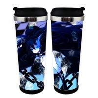 Black Rock Shooter Cup Cup Nerezová ocel 400ml Kávový šálek Black Rock Shooter Figurka Pivo Stein Dárky k narozeninám Vánoční dárky