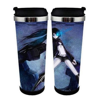 Black Rock Shooter Figure Cup Stainless Steel 400ml Coffee Tea Cup Black Rock Shooter figure Beer Stein Birthday Gifts Christmas Gifts