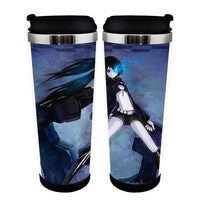 Black Rock Shooter Figure Cup Stainless Steel 400ml Coffee Tea Cup Black Rock Shooter figure Beer Stein Birthday Gifts Christmas Gifts