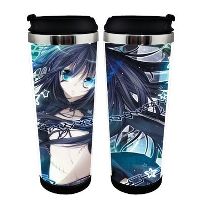Black Rock Shooter Figure Cup Stainless Steel 400ml Coffee Tea Cup Black Rock Shooter figure Beer Stein Birthday Gifts Christmas Gifts