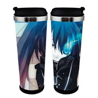 Black Rock Shooter Figure Cup Stainless Steel 400ml Coffee Tea Cup Black Rock Shooter figure Beer Stein Birthday Gifts Christmas Gifts