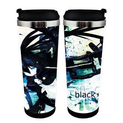 Black Rock Shooter Figure Cup Stainless Steel 400ml Coffee Tea Cup Black Rock Shooter figure Beer Stein Birthday Gifts Christmas Gifts
