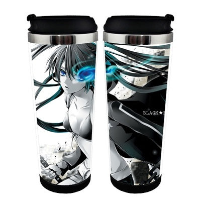 Black Rock Shooter Figure Cup Stainless Steel 400ml Coffee Tea Cup Black Rock Shooter figure Beer Stein Birthday Gifts Christmas Gifts