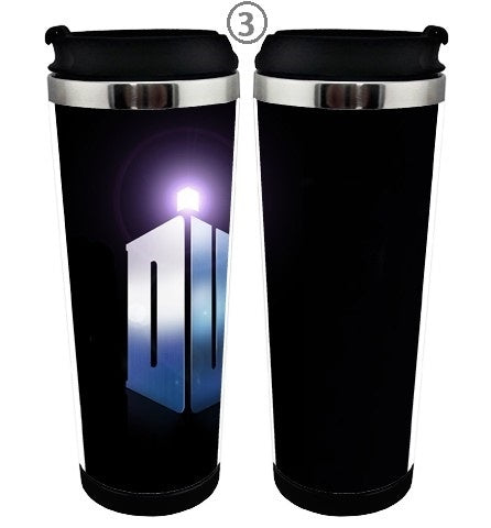 Doctor Who Galaxy Cup Stainless Steel 400ml Coffee Tea Cup Doctor who Galaxy Beer Stein Waterproof Design Birthday Gifts Christmas Gifts