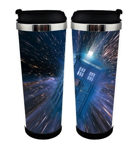Doctor Who Galaxy Cup Stainless Steel 400ml Coffee Tea Cup Doctor who Galaxy Beer Stein Waterproof Design Birthday Gifts Christmas Gifts