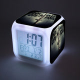 The Walking Dead LED Colorful Lights Creative Small Alarm Clock Room Bedroom The Walking Dead Clock Birthday Gifts Christmas Gifts