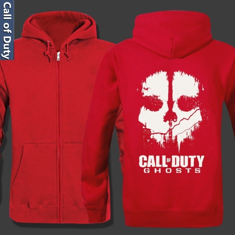 Bunda Call of Duty s kapucí a zesíleným velurovým kabátem Mikina Call Of Duty Ghosts