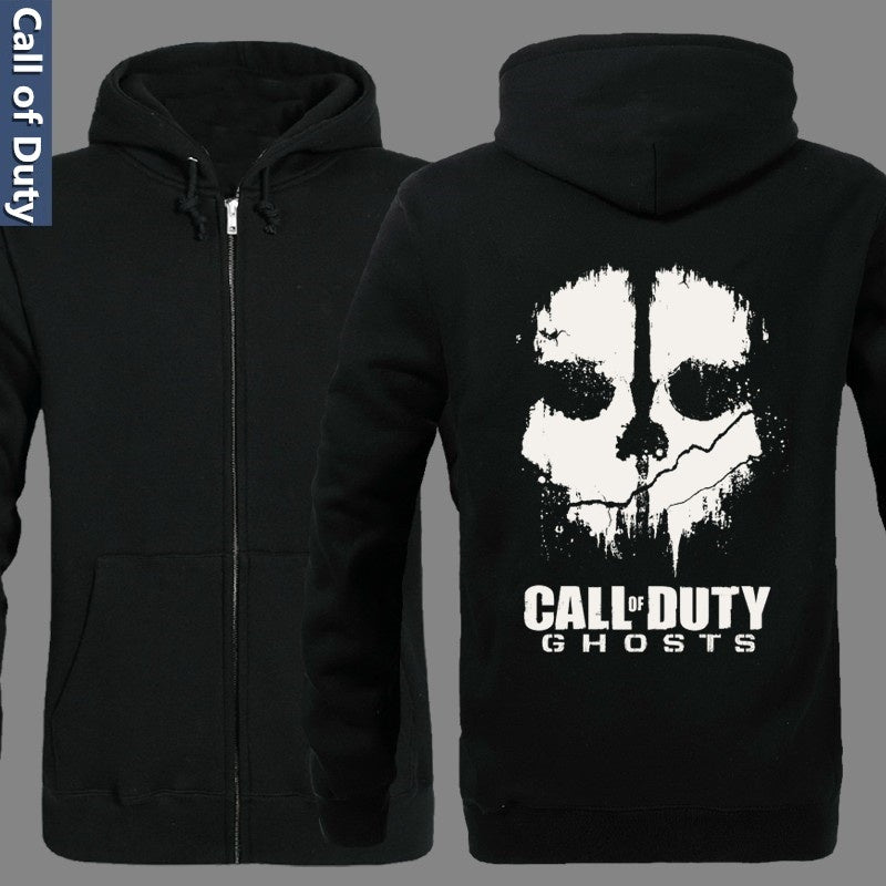 Bunda Call of Duty s kapucí a zesíleným velurovým kabátem Mikina Call Of Duty Ghosts
