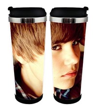 Justin Bieber Stainless Steel 400ml Coffee Tea Cup Justin Bieber Coffee Mug Beer Stein Birthday Gifts Christmas Gifts