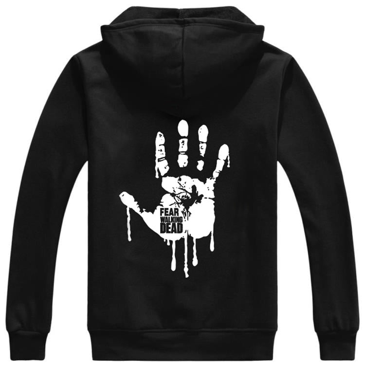 The Walking Dead Unisex Zipper Hooded Cardigan Sweater,Stree Fashion Sports Coat The Walking Dead Cool Hoodie Sweater Coat