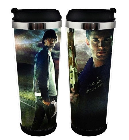 Supernatural šálek Nerezová ocel 400 ml Kávový šálek na čaj Supernatural Beer Stein Dárky k narozeninám Vánoční dárky