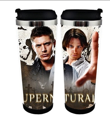 Supernatural Cup Stainless Steel 400ml Coffee Tea Cup Supernatural Beer Stein Birthday Gifts Christmas Gifts