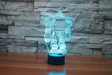 Street dance 3D Illusion Led Table Lamp 7 Color Change LED Desk Light Lamp Dance  Decor