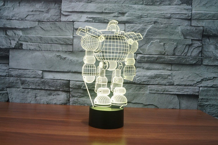 Street dance 3D Illusion Led Table Lamp 7 Color Change LED Desk Light Lamp Dance  Decor