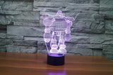 Street dance 3D Illusion Led Table Lamp 7 Color Change LED Desk Light Lamp Dance  Decor