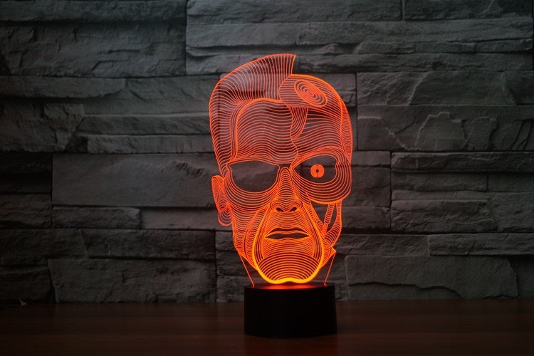 Arnold Schwarzenegger 3D Illusion Led Table Lamp 7 Color Change LED Desk Light Lamp Schwarzenegger Gifts Birthday Gifts Christmas Gifts