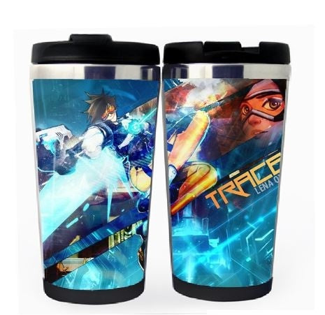 Overwatch Cup Stainless Steel 400ml Coffee Tea Cup Beer Stein Overwatch Birthday Gifts Christmas Gifts