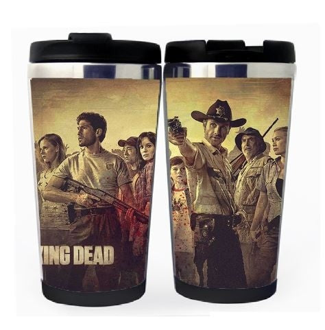 The Walking Dead Rick Grimes Stainless Steel 400ml Coffee Tea Cup Walking Dead Coffee Mug Beer Stein Rick Grimes Birthday Gifts Christmas Gifts