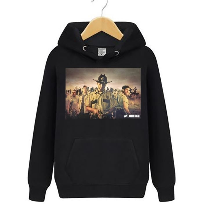 The Walking Dead Rick Grimes Unisex Pullover hoodies Sweatshirt Coat Jacket Outwear Sweater The Walking Dead Gifts Christmas Gifts