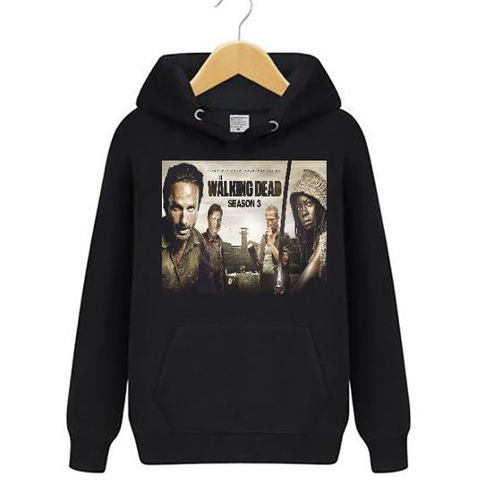 The Walking Dead Rick Grimes Unisex Pullover hoodies Sweatshirt Coat Jacket Outwear Sweater The Walking Dead Gifts Christmas Gifts
