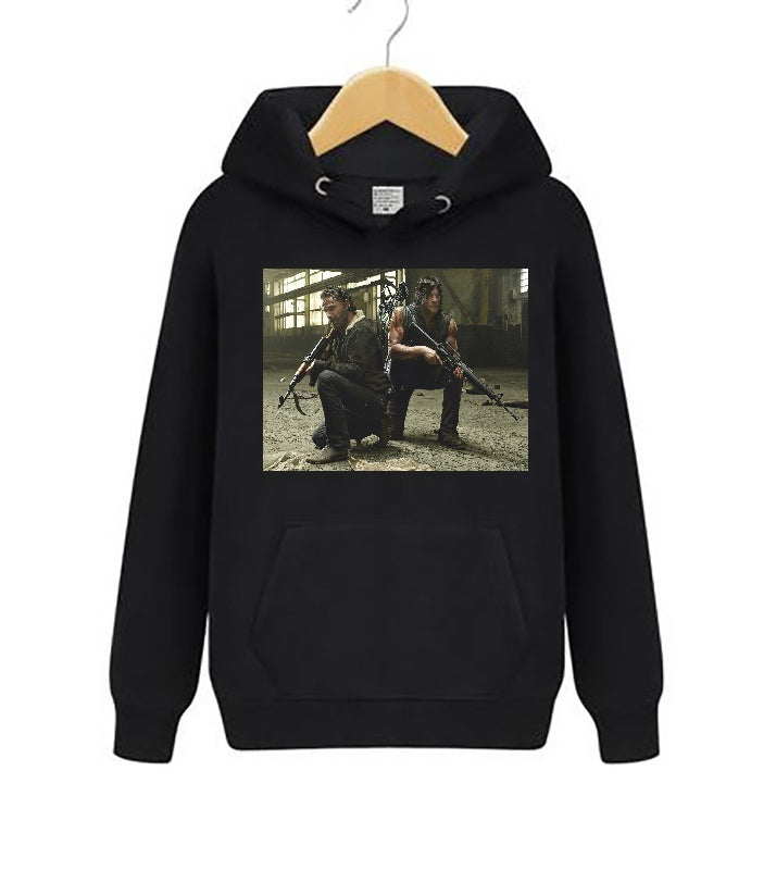 The Walking Dead Rick Grimes Daryl Dixon Unisex Pullover hoodies Sweatshirt Coat Jacket Outwear Sweater The Walking Dead Gifts Christmas Gifts