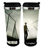 ওয়াকিং ডেড রিক গ্রিমস কাপ স্টেইনলেস স্টিল 400 মিলি কফি চা কাপ ওয়াকিং ডেড বিয়ার স্টেইন ওয়াকিং ডেড ফিগার জন্মদিনের উপহার ক্রিসমাস উপহার