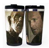 The Walking Dead Šálek Rick Grimes Nerezová ocel 400 ml Šálek kávy Šálek čaje Pivo Stein The Walking Dead Dárky k narozeninám Vánoční dárky
