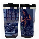 The Walking Dead Daryl Dixon Šálek Nerezová ocel 400 ml Káva Šálek čaje Pivo Stein The Walking Dead Dárky k narozeninám Vánoční dárky