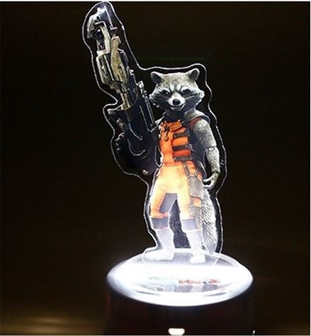 Guardians of the Galaxy Baby Groot Rocket Raccoon 3D Illusion Led Table Lamp 7 Color Change Light Lamp Baby Groot Figure Model Groot Action Figure Groot Kids Toy Gifts