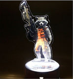 Guardians of the Galaxy Baby Groot Rocket Raccoon 3D Illusion Led Table Lamp 7 Color Change Light Lamp Baby Groot Figure Model Groot Action Figure Groot Kids Toy Gifts