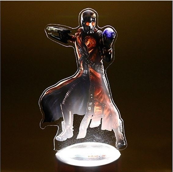 Guardians of the Galaxy Baby Groot Rocket Raccoon 3D Illusion Led Table Lamp 7 Color Change Light Lamp Baby Groot Figure Model Groot Action Figure Groot Kids Toy Gifts