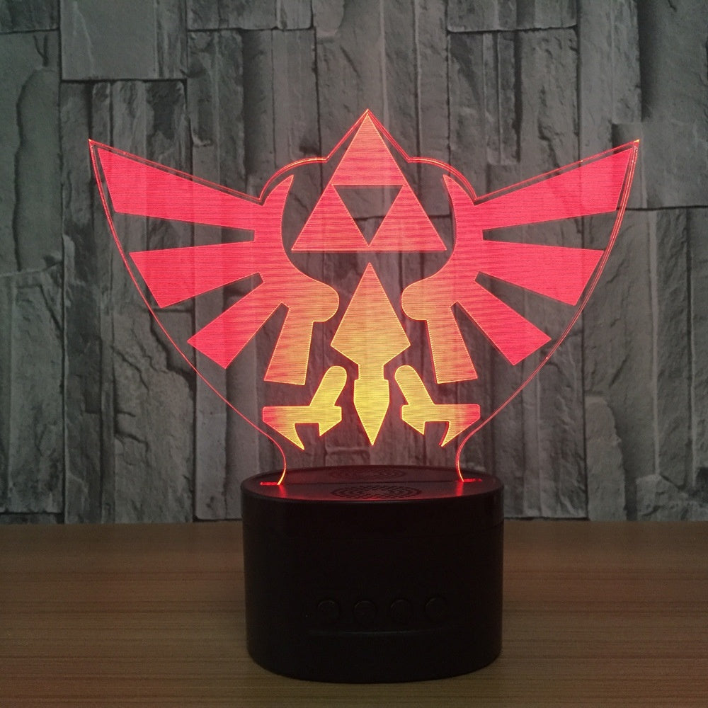 The Legend of Zelda 3D Illusion Led Table Lamp 7 Color Change LED Desk Light Lamp The Legend of Zelda Gifts Christmas Gifts