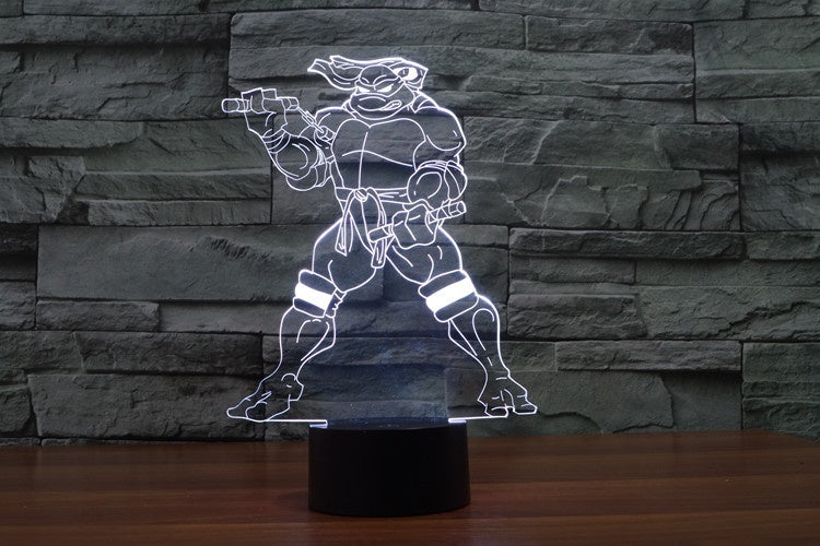 Teenage mutant ninja turtles 3D Illusion Led Table Lamp 7 Color Change LED Desk Light Lamp Teenage mutant ninja turtles Gifts Christmas Gifts