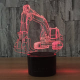 Ecavator 3D Illusion Led Table Lamp 7 Color Change LED Desk Light Lamp Excavator Children Gifts Christmas Gifts