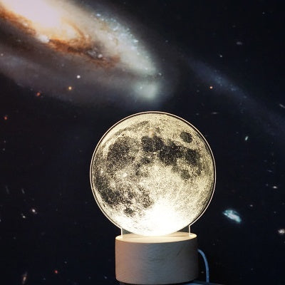 Galaxy Moon 3D led Lamp Galaxy Moon 7 Color Change LED Desk Light Lamp Galaxy Moon Gifts Birthday Gifts Christmas Gifts