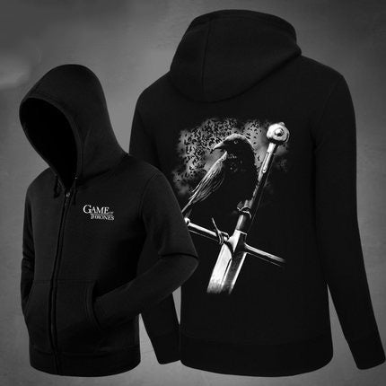 Game of Thrones Zipper Hoodie Coats Outwear Hooded Jacket Sweater Pullover Game of Thrones Gifts Christmas Gifts