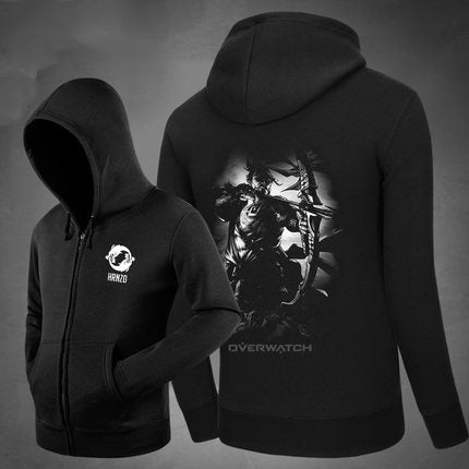 Overwatch Zipper Hoodie Coats Outwear Hooded Jacket Sweater Pullover Overwatch Gifts Christmas Gifts